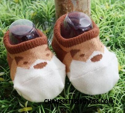 Chaussette Basse Garçon Coton Bio Bébé Été Enfant Antidérapant Printemps Bleu