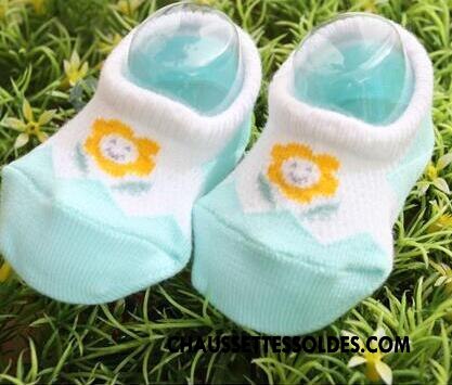 Chaussette Basse Garçon Coton Bio Bébé Été Enfant Antidérapant Printemps Bleu