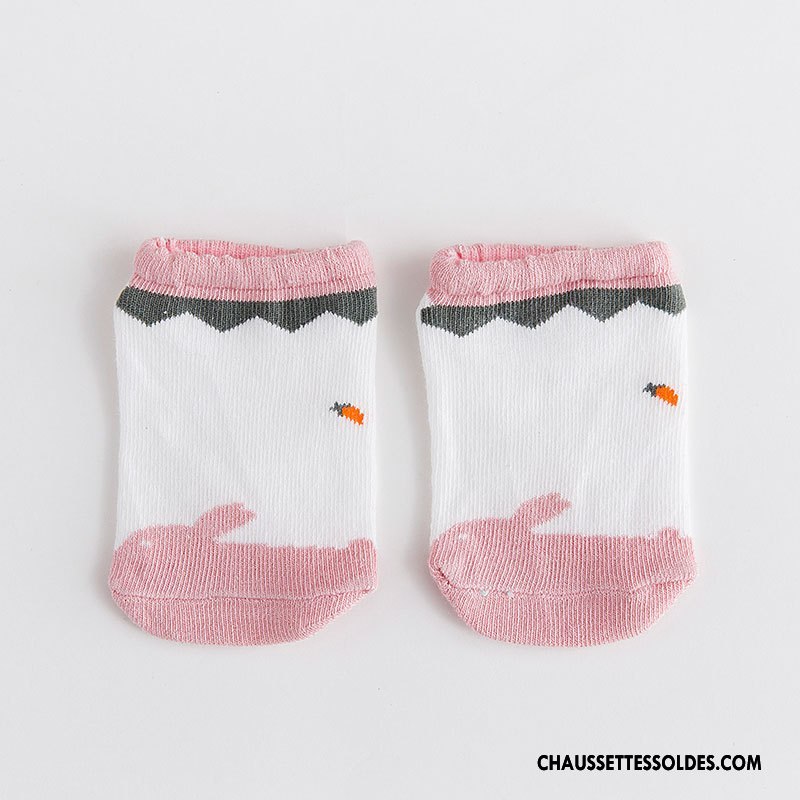 Chaussette Basse Garçon Coton Bio Nouveau Chaussette Basse Coupée Nouvelles Arrivées Bébé Dessin Animé Blanc