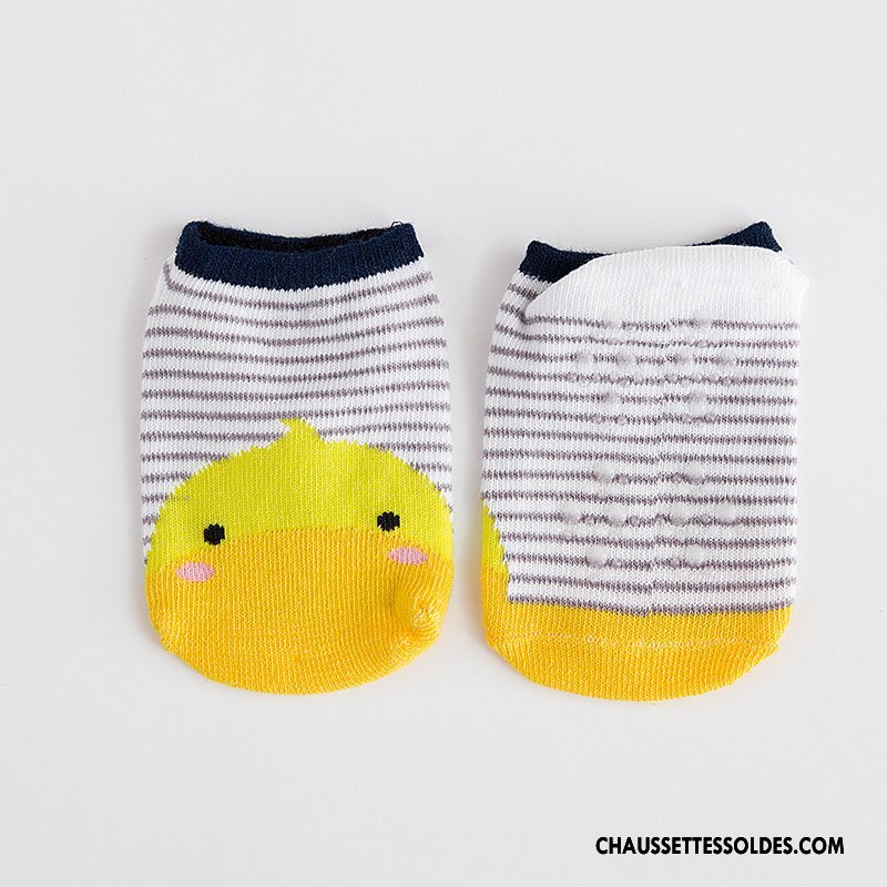 Chaussette Basse Garçon Coton Bio Nouveau Chaussette Basse Coupée Nouvelles Arrivées Bébé Dessin Animé Blanc