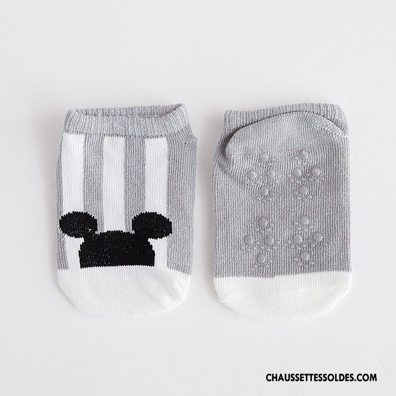 Chaussette Basse Garçon Coton Bio Nouveau Chaussette Basse Coupée Nouvelles Arrivées Bébé Dessin Animé Blanc