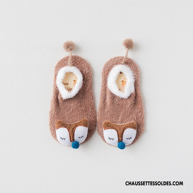 Chaussette Basse Garçon Dessin Animé Charmant Été Enfant Dimensionnel Bébé Bleu