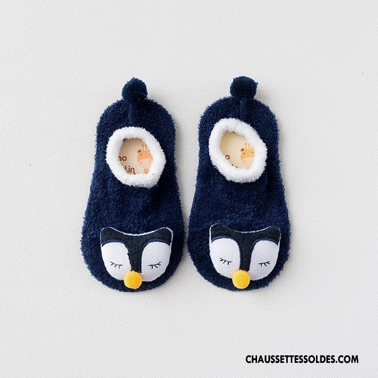 Chaussette Basse Garçon Dessin Animé Charmant Été Enfant Dimensionnel Bébé Bleu