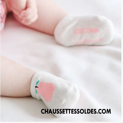 Chaussette Basse Garçon Dessin Animé Enfant Antidérapant Hiver Le Nouveau Bébé Blanc