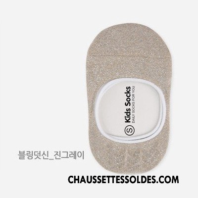 Chaussette Basse Garçon Enfant Bébé Chaussette Basse Coupée Homme Invisible Milieu Jaune Or