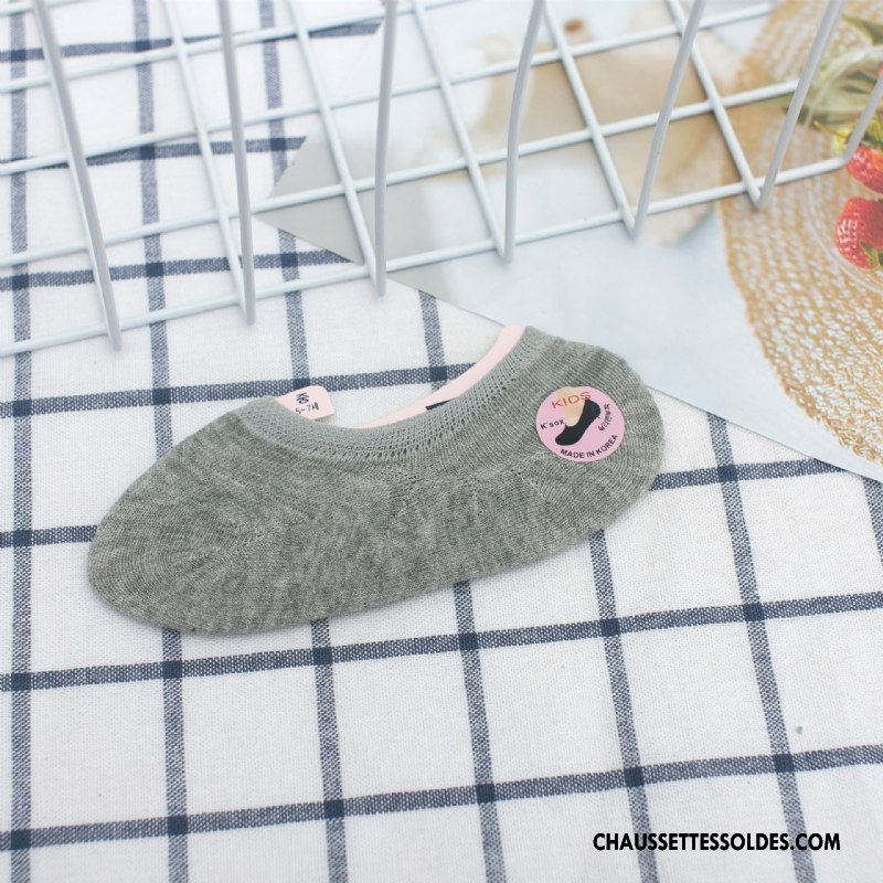 Chaussette Basse Garçon Enfant L'automne Homme Antidérapant Le Nouveau 100% Coton Noir