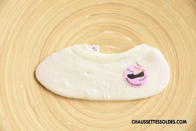 Chaussette Basse Garçon Homme Invisible Été Femme Beige Enfant Couleurs Mixtes Blanc Clair