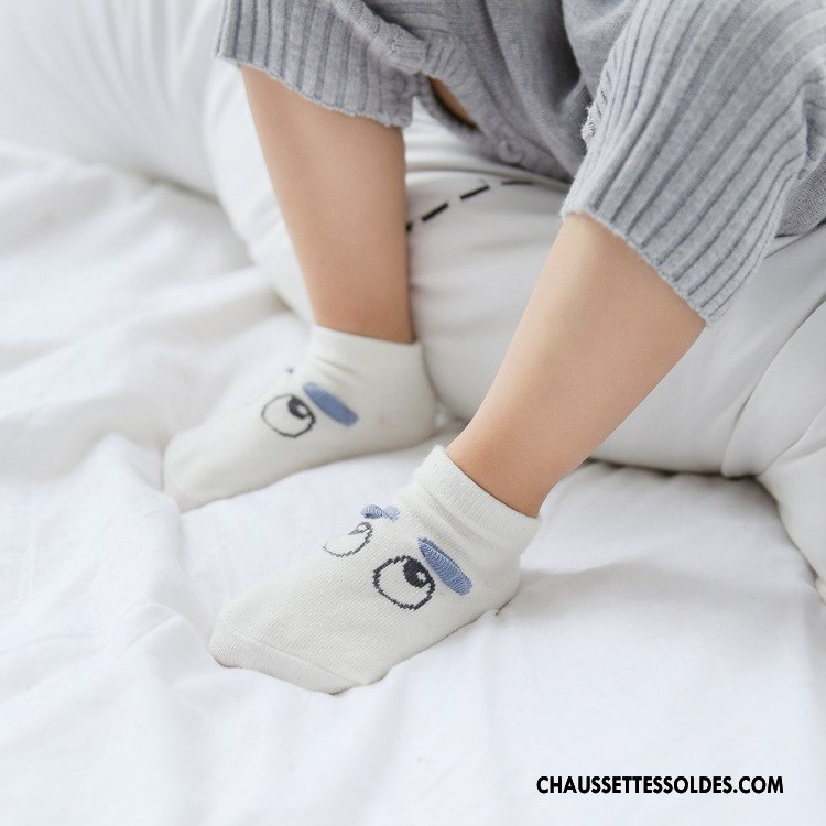 Chaussette Basse Garçon Printemps Été Enfant Bébé Chaussette Basse Coupée 100% Coton Rose Clair
