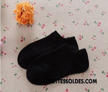 Chaussette Basse Garçon Été Chaussette Basse Coupée Enfant Matelassé Élève Marque Jaune