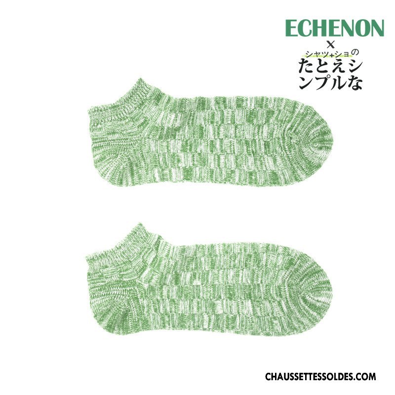 Chaussette Basse Homme 100% Coton Chaussette Basse Coupée Respirant Tendance Rétro Style National