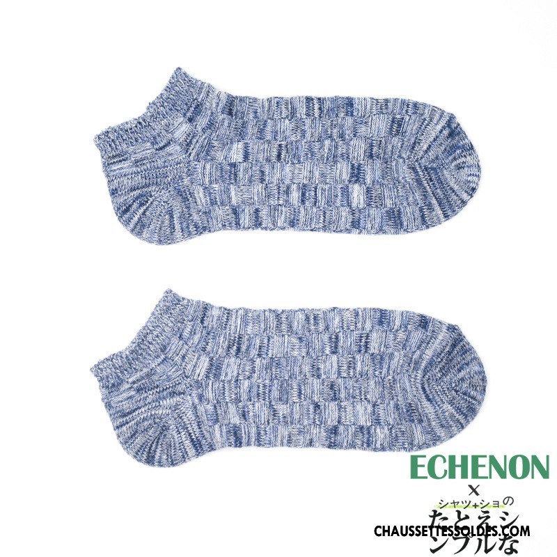 Chaussette Basse Homme 100% Coton Chaussette Basse Coupée Respirant Tendance Rétro Style National