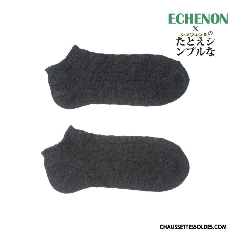 Chaussette Basse Homme 100% Coton Chaussette Basse Coupée Respirant Tendance Rétro Style National