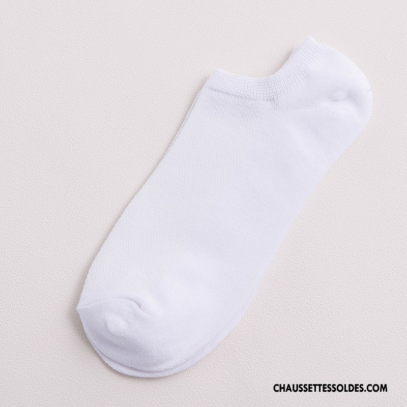Chaussette Basse Homme 100% Coton Printemps Engrener Réseau Courte Chaussette Basse Coupée Bleu