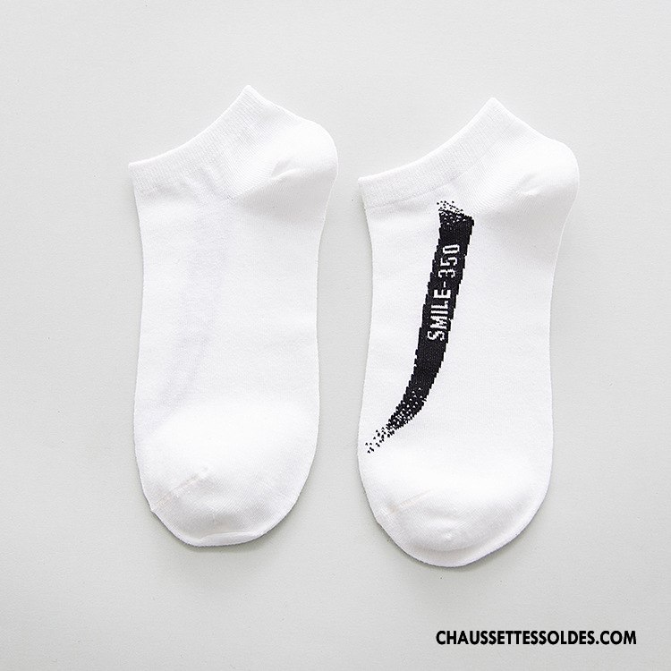 Chaussette Basse Homme Absorber La Sueur Mouvement Respirant Chaussettes En Coton Printemps Court Rouge