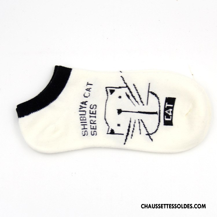 Chaussette Basse Homme Adulte Petit Chaussette Courte Anti-odeur Mouvement Le Nouveau Blanc
