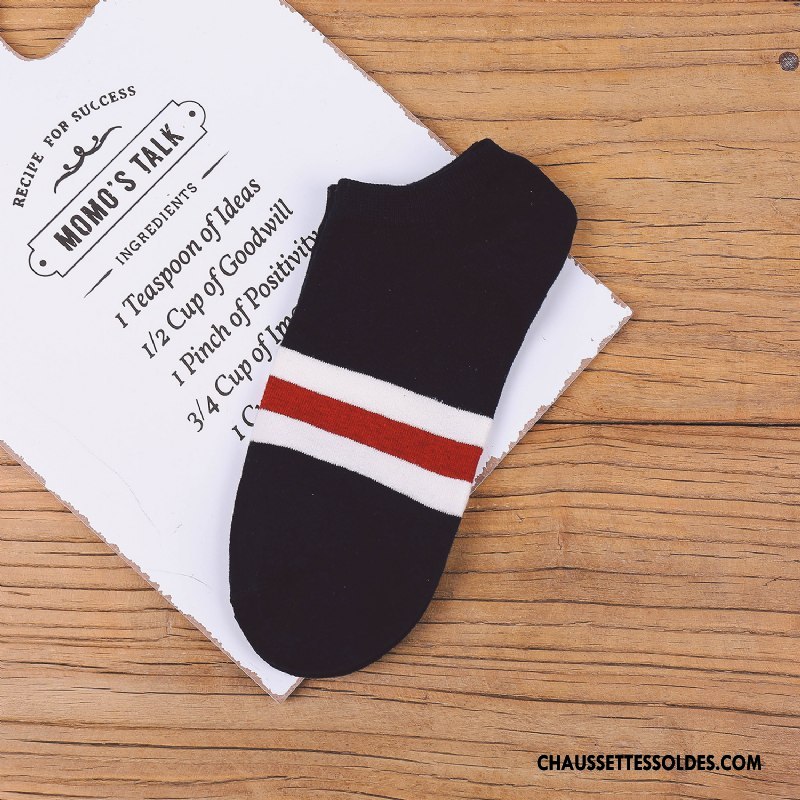 Chaussette Basse Homme Anti-odeur 100% Coton Absorber La Sueur Le Nouveau Printemps Chaussette Courte Bleu Marin