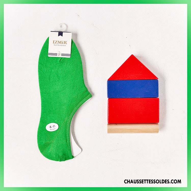 Chaussette Basse Homme Bois Chaussette Courte Chaussette Basse Coupée Antidérapant Légère Silicone Couleurs De Bonbons Pure Rose