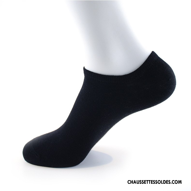 Chaussette Basse Homme Chaussette Basse Coupée Absorber La Sueur Invisible De Travail Printemps Été Pure