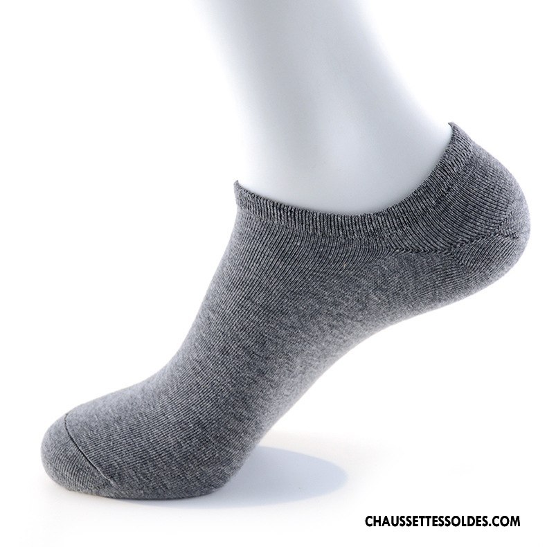 Chaussette Basse Homme Chaussette Basse Coupée Absorber La Sueur Invisible De Travail Printemps Été Pure