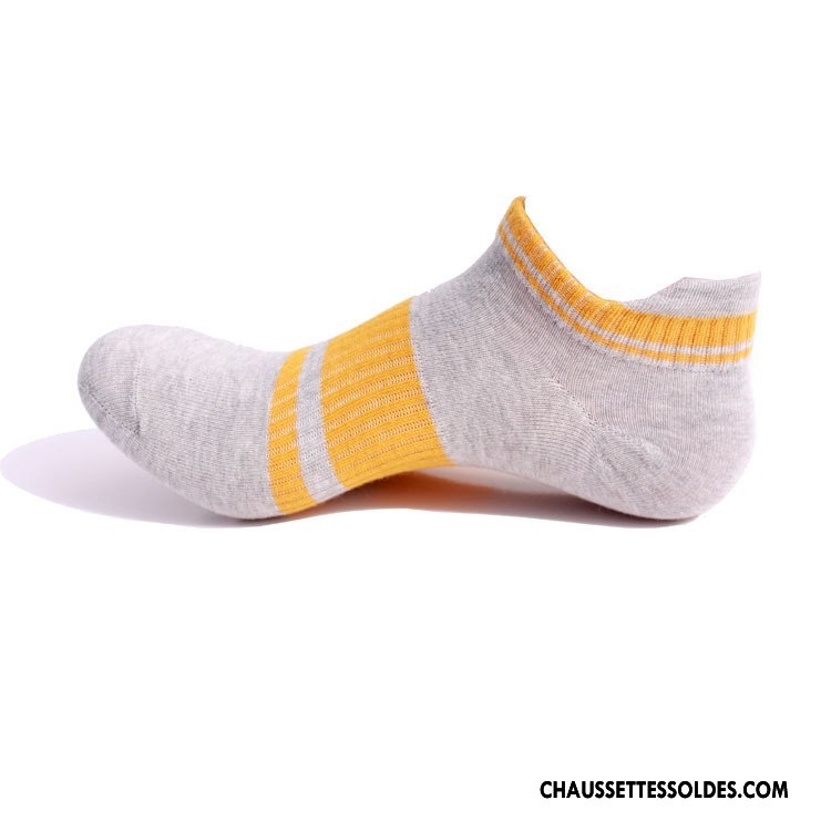 Chaussette Basse Homme Chaussette Basse Coupée Antidérapant Coton Bio Nouvelles Arrivées Été Légère Pure Gris