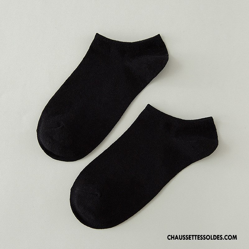 Chaussette Basse Homme Chaussette Basse Coupée Chaussette Courte Chaussettes En Coton Tous Les Assortis Nouvelles Arrivées Matelassé Pure Noir Clair