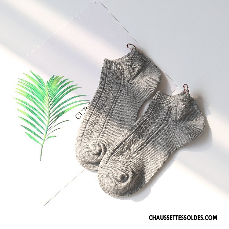 Chaussette Basse Homme Chaussette Basse Coupée Style National Style Chaud Milieu Coton Bio Chaussette Courte