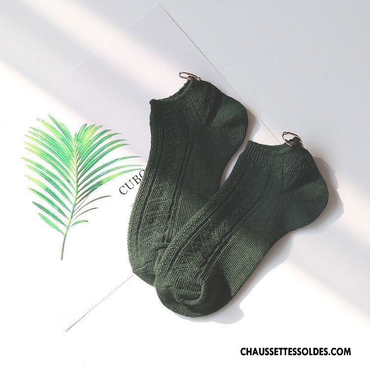 Chaussette Basse Homme Chaussette Basse Coupée Style National Style Chaud Milieu Coton Bio Chaussette Courte