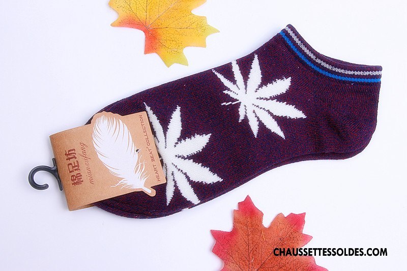Chaussette Basse Homme Chaussette Basse Coupée Été 100% Coton Le Nouveau Tendance Courte Coloré