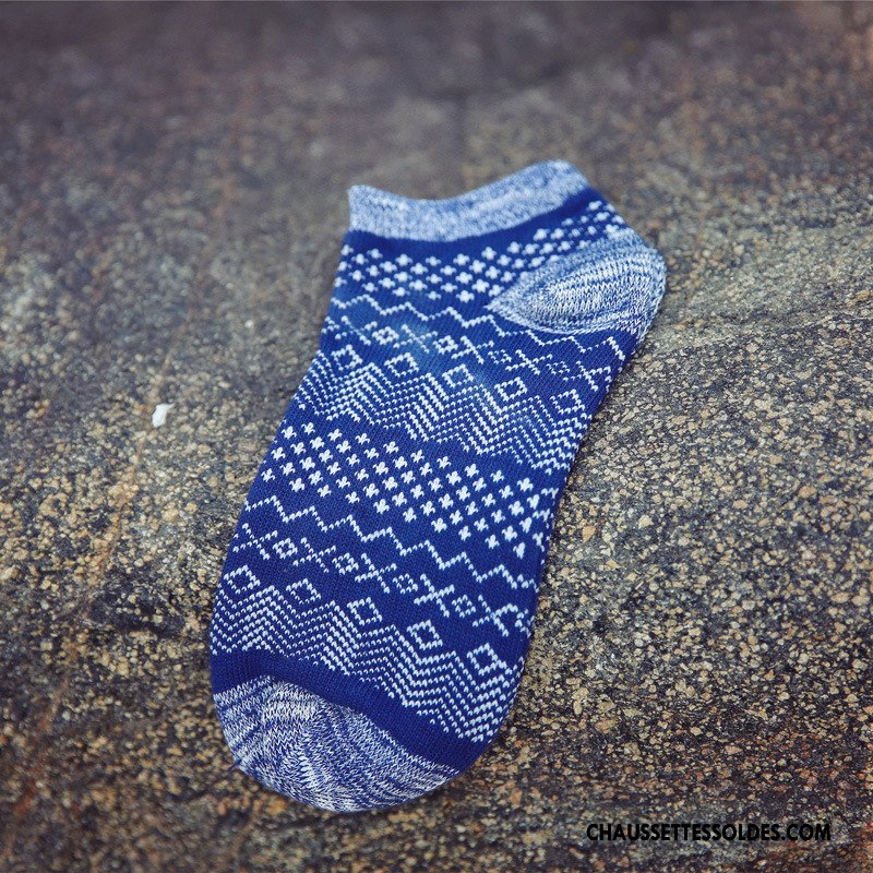 Chaussette Basse Homme Chaussette Basse Coupée Été Casual Respirant Créatif Le Nouveau Jaune Clair