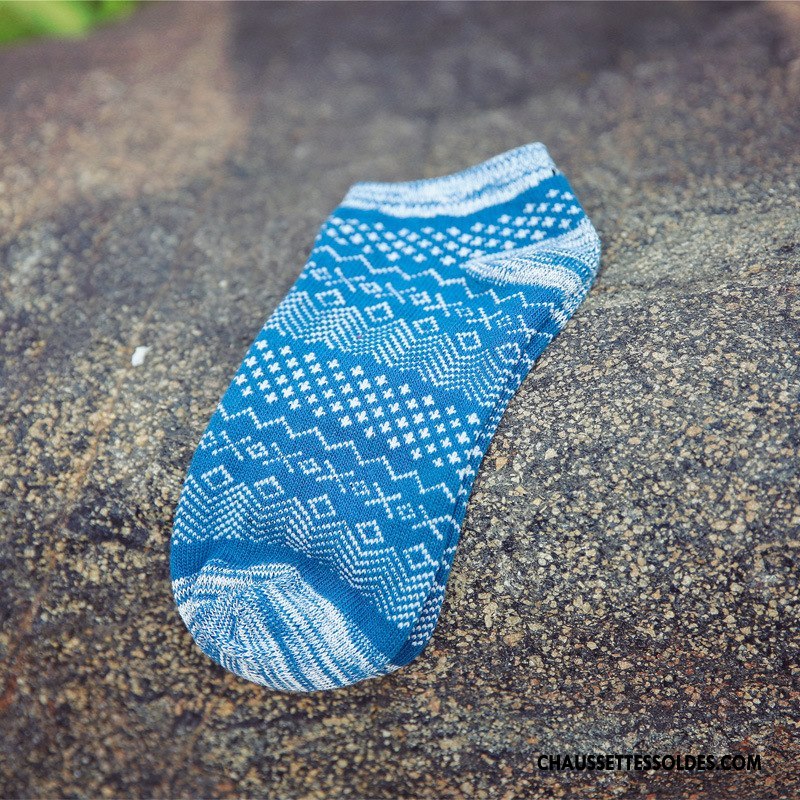Chaussette Basse Homme Chaussette Basse Coupée Été Casual Respirant Créatif Le Nouveau Jaune Clair