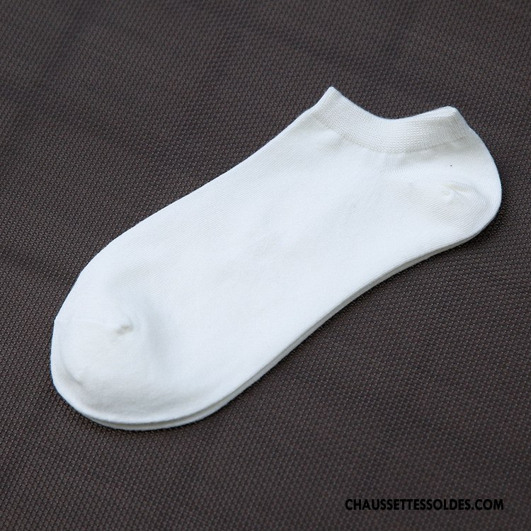 Chaussette Basse Homme Chaussette Basse Coupée Été Coton Tous Les Assortis Court Pure Gris