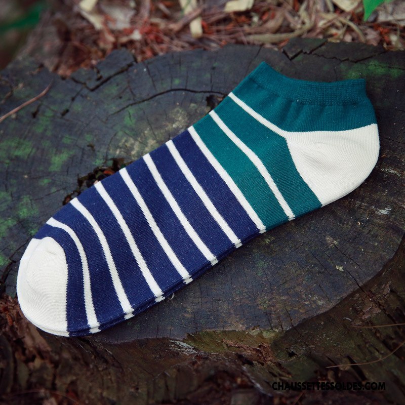Chaussette Basse Homme Chaussette Basse Coupée Été Printemps 100% Coton Coton Bio Style Chaud Noir Clair