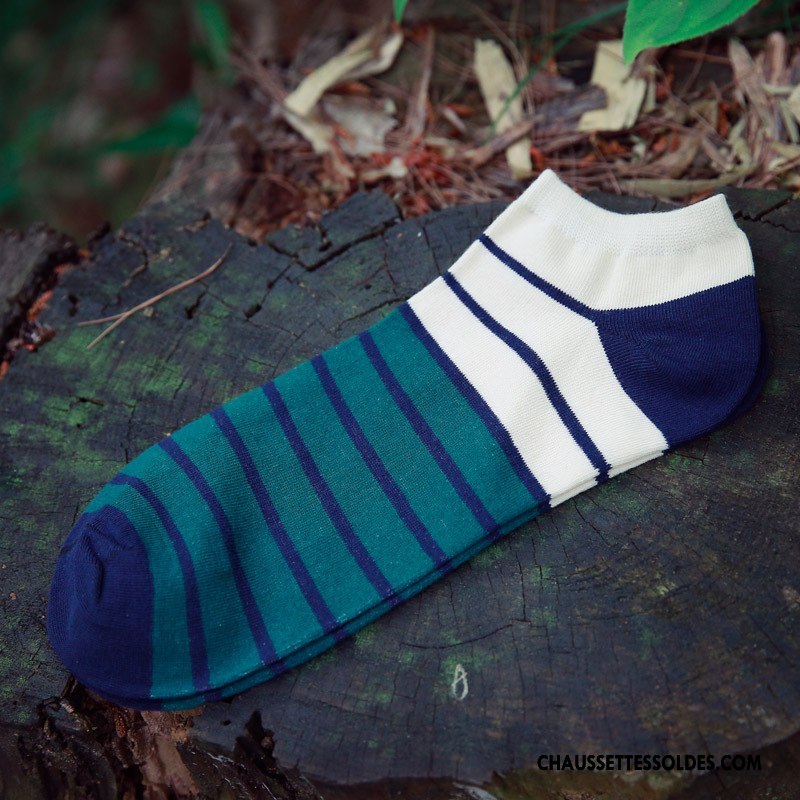 Chaussette Basse Homme Chaussette Basse Coupée Été Printemps 100% Coton Coton Bio Style Chaud Noir Clair