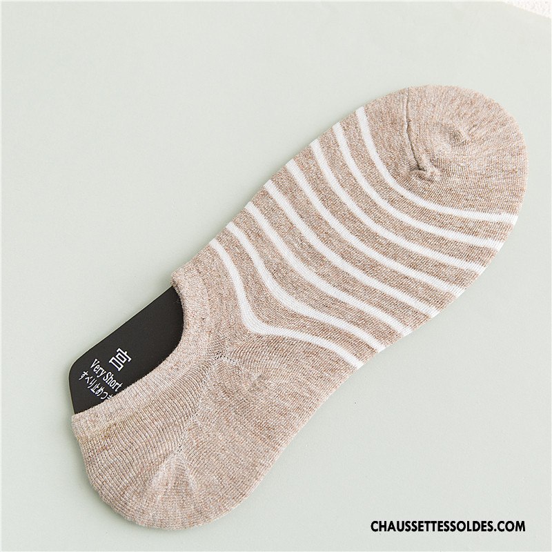 Chaussette Basse Homme Chaussette Courte Casual Antidérapant Coton Bio Invisible Le Nouveau Gris