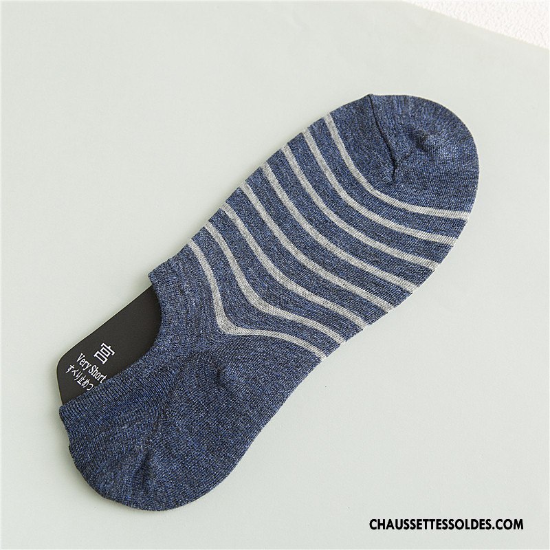 Chaussette Basse Homme Chaussette Courte Casual Antidérapant Coton Bio Invisible Le Nouveau Gris
