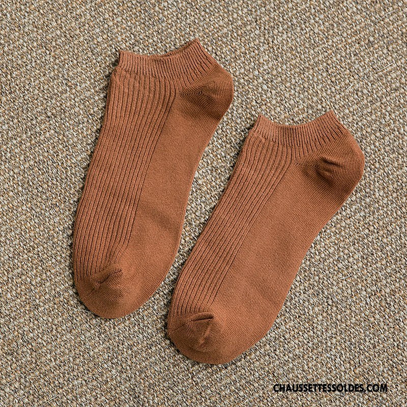 Chaussette Basse Homme Chaussette Courte Chaussette Basse Coupée Le Nouveau Tendance Bordeaux Pure Clair