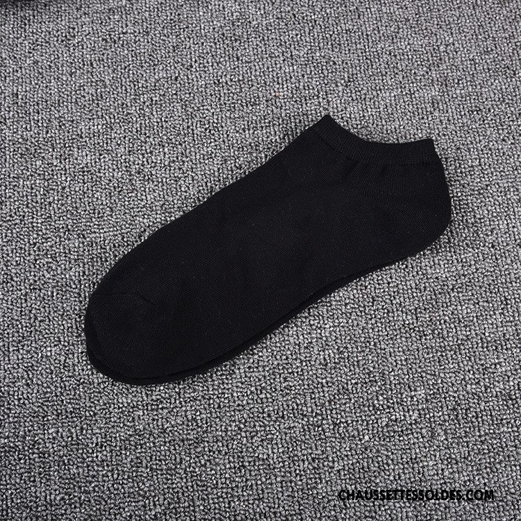 Chaussette Basse Homme Chaussette Courte Coton Bio Chaussette Basse Coupée Printemps Casual Absorber La Sueur Bleu Clair