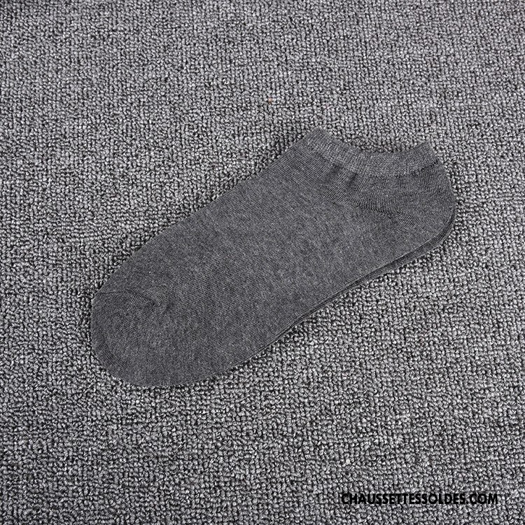 Chaussette Basse Homme Chaussette Courte Coton Bio Chaussette Basse Coupée Printemps Casual Absorber La Sueur Bleu Clair