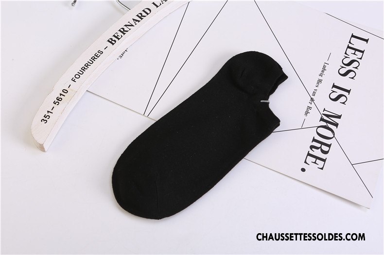 Chaussette Basse Homme Chaussette Courte Le Nouveau Hiver 100% Coton Légère L'automne Bleu Marin Pure Clair