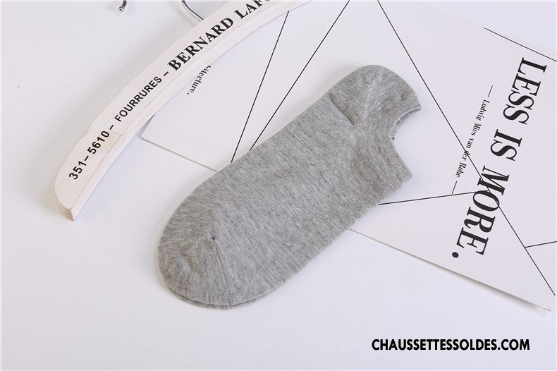 Chaussette Basse Homme Chaussette Courte Le Nouveau Hiver 100% Coton Légère L'automne Bleu Marin Pure Clair