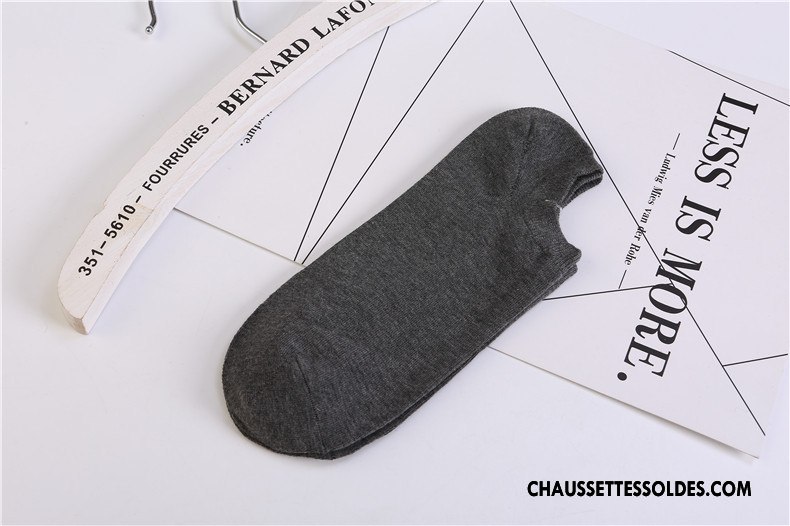 Chaussette Basse Homme Chaussette Courte Le Nouveau Hiver 100% Coton Légère L'automne Bleu Marin Pure Clair