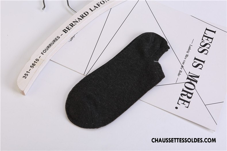 Chaussette Basse Homme Chaussette Courte Le Nouveau Hiver 100% Coton Légère L'automne Bleu Marin Pure Clair