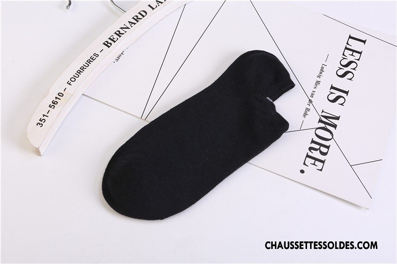 Chaussette Basse Homme Chaussette Courte Le Nouveau Hiver 100% Coton Légère L'automne Bleu Marin Pure Clair