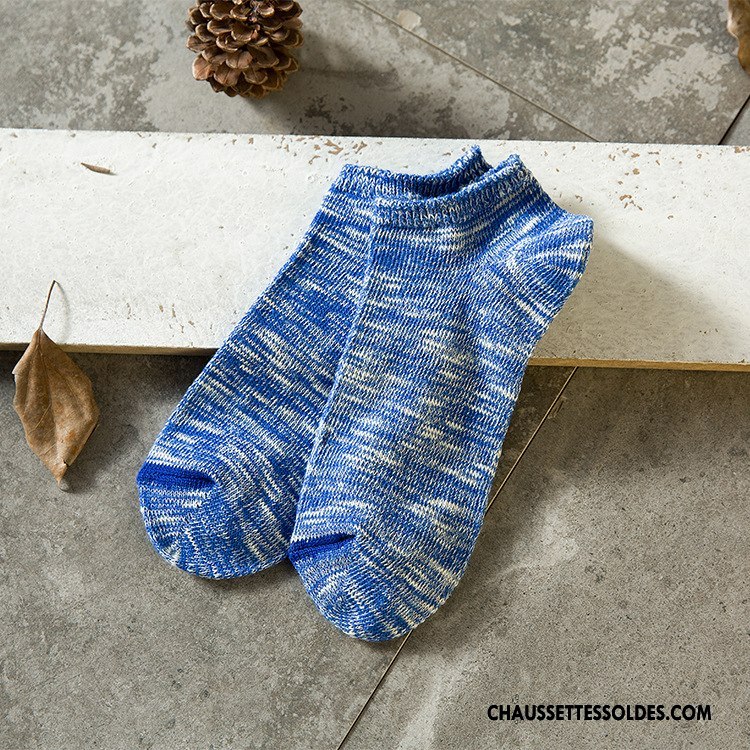 Chaussette Basse Homme Chaussettes En Coton Chaussette Basse Coupée Nouvelles Arrivées Absorber La Sueur Pure Gris Foncé