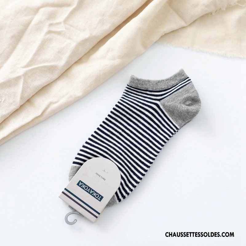 Chaussette Basse Homme Coton Bio 100% Coton Chaussette Basse Coupée Qualité Livraison Gratuite Nouveau Gris