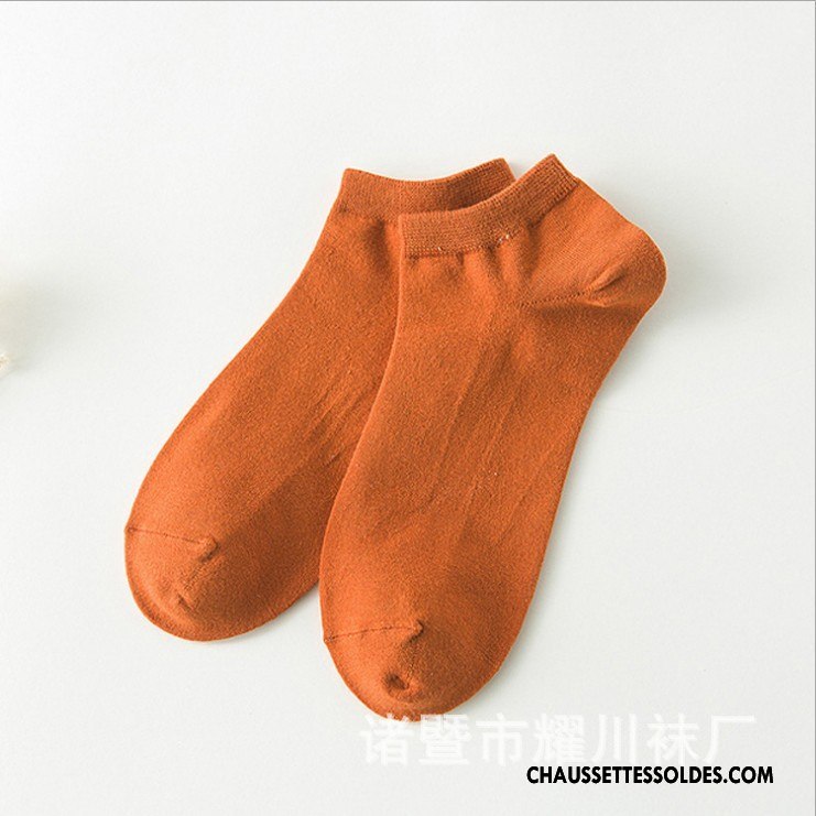 Chaussette Basse Homme Coton Bio Chaussette Basse Coupée Nouvelles Arrivées Qualité 100% Coton Rouge