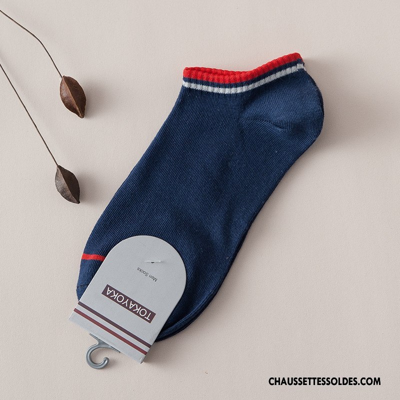 Chaussette Basse Homme Coton Bio Livraison Gratuite Chaussette Basse Coupée Qualité Rayé Gris