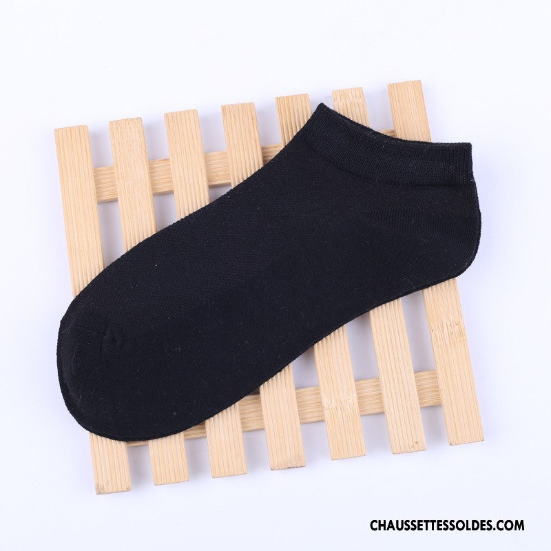 Chaussette Basse Homme Coton Bio Été Chaussettes En Coton Anti-odeur Chaussette Basse Coupée Légère Pure Gris