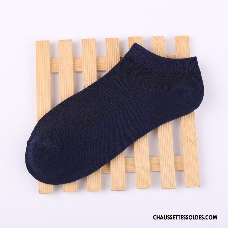 Chaussette Basse Homme Coton Bio Été Chaussettes En Coton Anti-odeur Chaussette Basse Coupée Légère Pure Gris