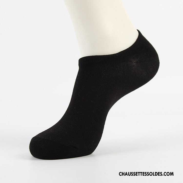 Chaussette Basse Homme Fibre Printemps Bambou Été Chaussette Basse Coupée Le Nouveau Pure Noir Clair